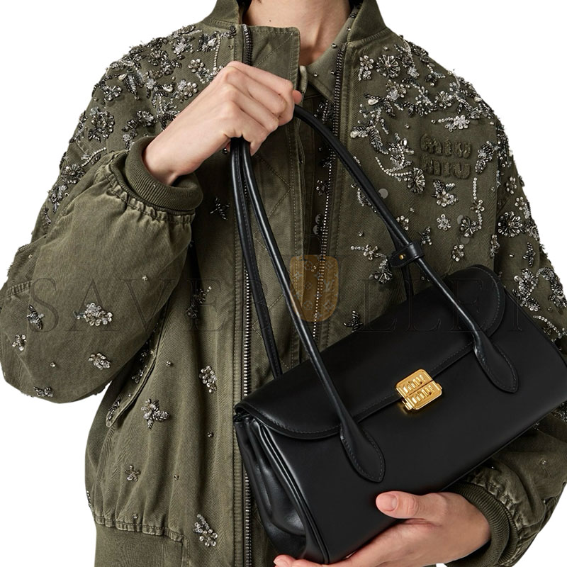 MIU MIU WOMEN'S BOMBER JACKET IN OLIVE GREEN ML1133